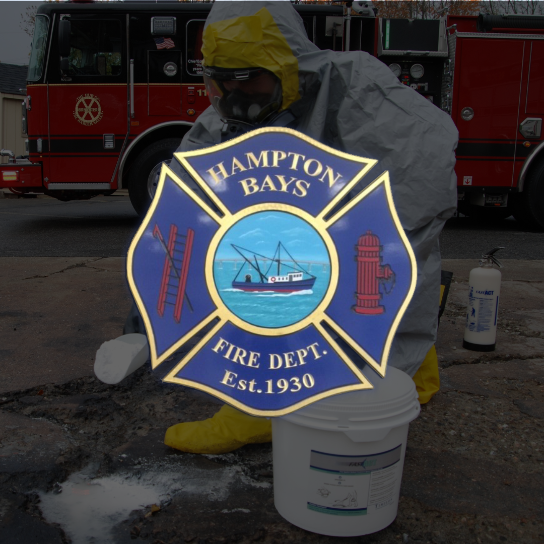 The FAST-ACT team conducts a live training and demonstration with the Suffolk county, Hampton Bays Fire Team