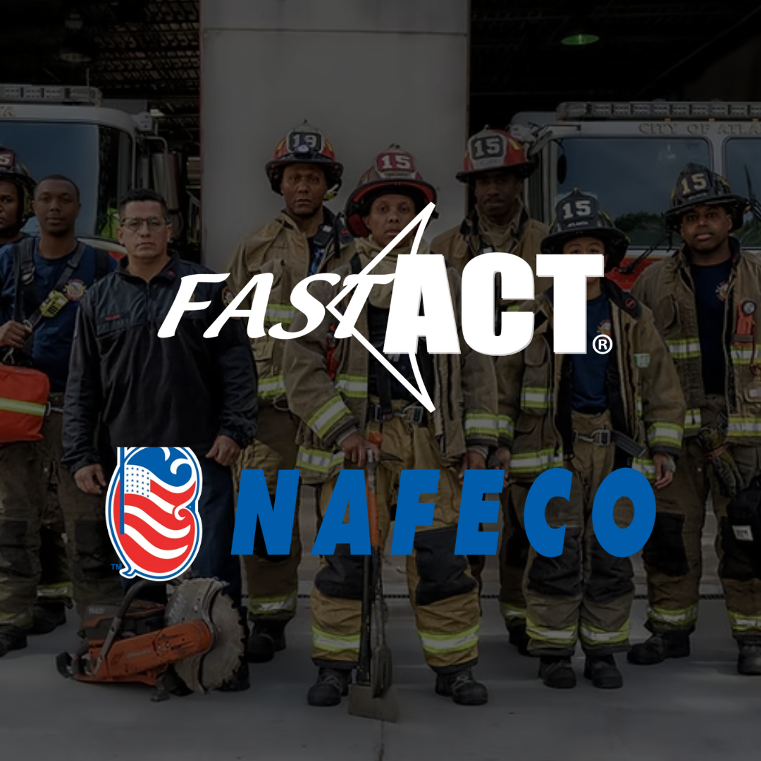 In partnership with local partner NAFECO, FAST-ACT demonstrates dry decontamination solutions line to the Metro Atlanta Fire Chiefs Association