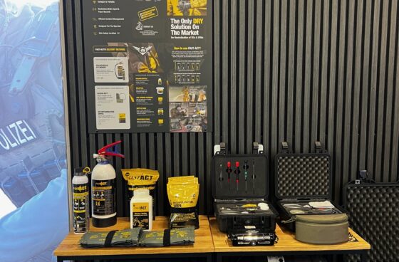 - FAST-ACT Partner, fireKRAFT, exhibited our Dry Decon products at Enforce Tac in Nürnberg, Germany